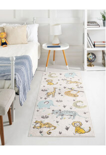 Candy Safari Animals Kids Rug