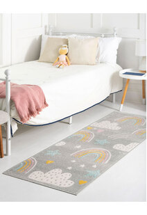 Candy Rainbow & Clouds Kids Rug