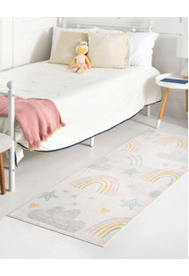 Candy Rainbow & Clouds Kids Rug