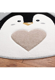 Charlie Carved Penguin Kids Rug