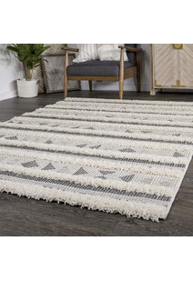 Evan Geometric Multi Texture Rug