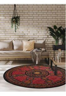 Mystique Round Tribal Rug