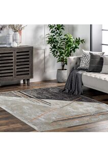 Vivid Modern Abstract Rug