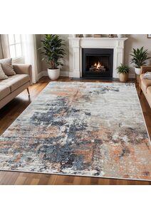 Vivid Modern Abstract Rug