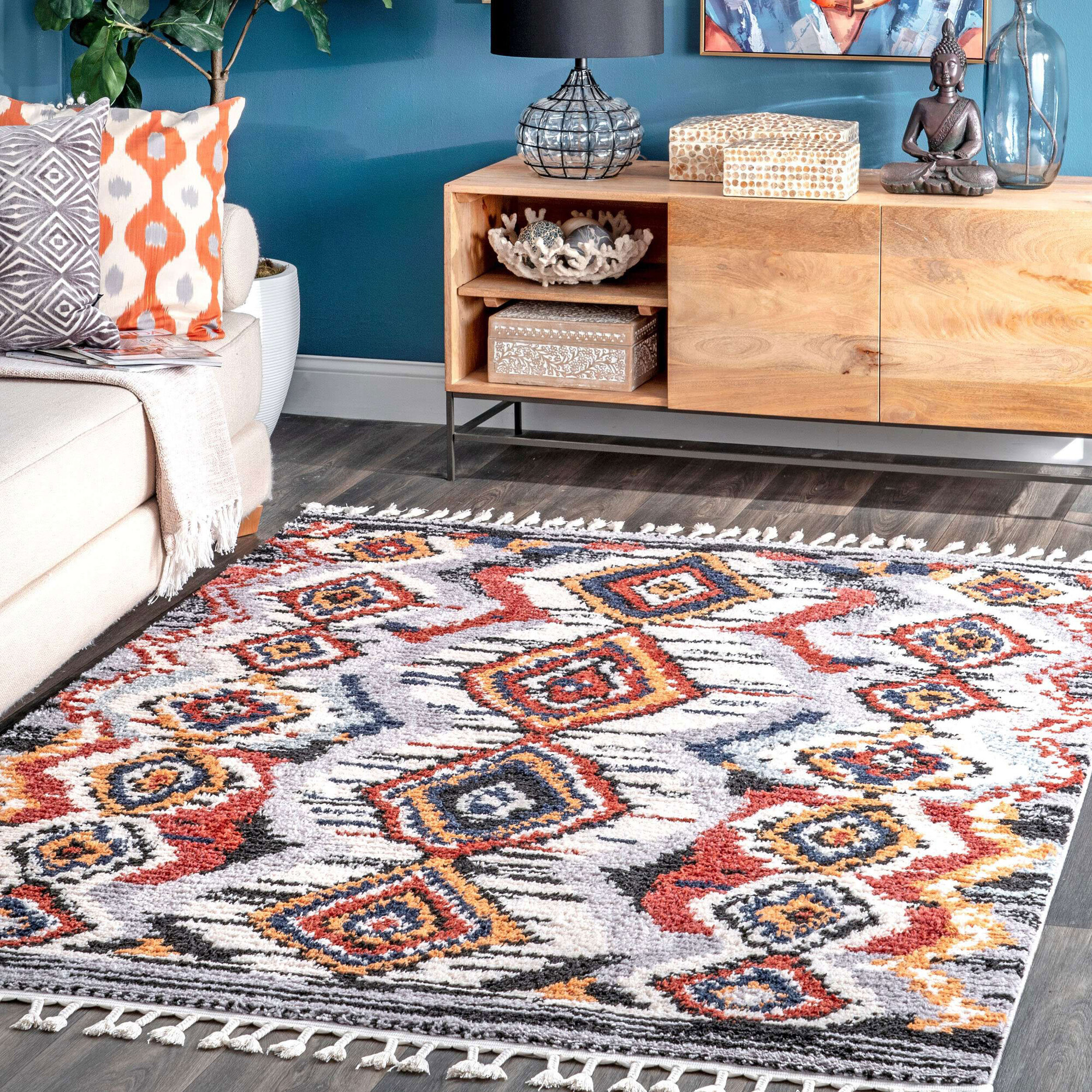 Amara Geometric Moroccan Rug