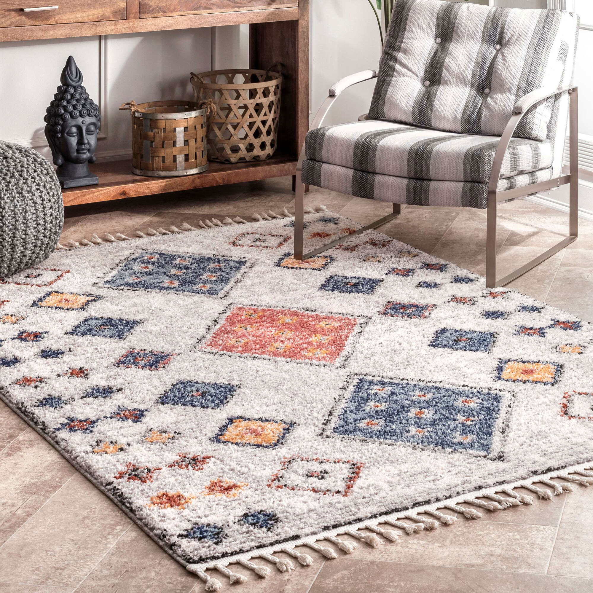 Amara Moroccan Diamond Rug