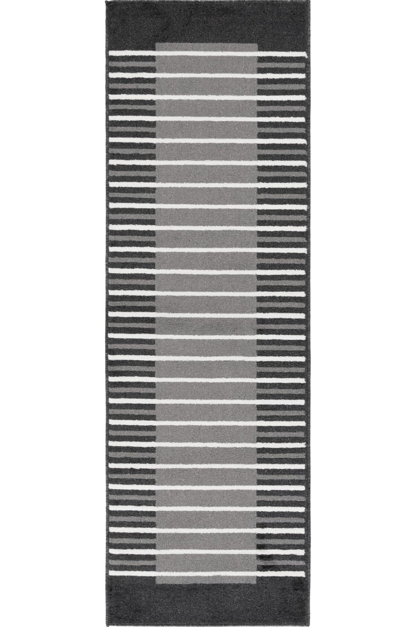 Alfa Modern Striped Border Rug