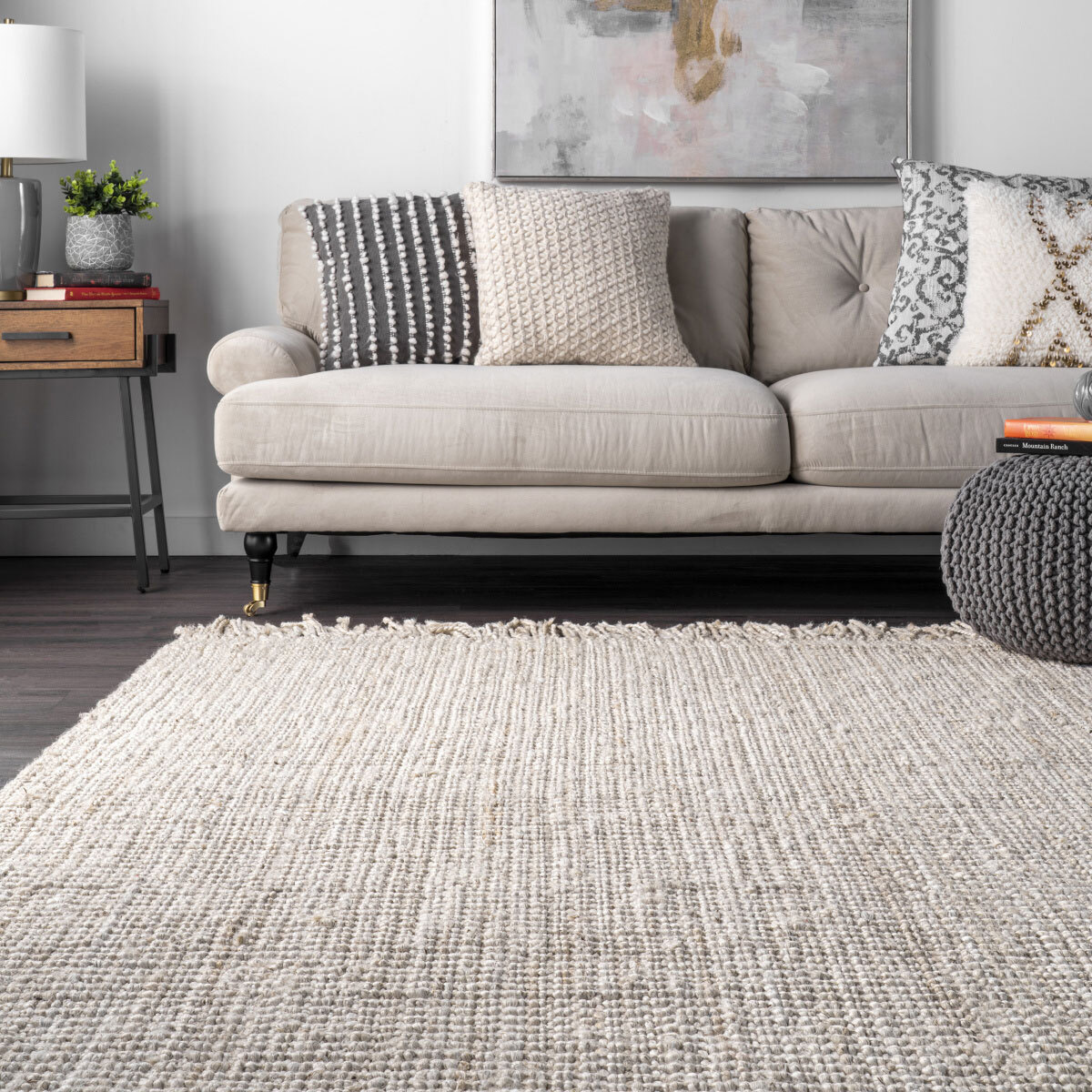 Jimmy Bleach Jute Flatweave Rug