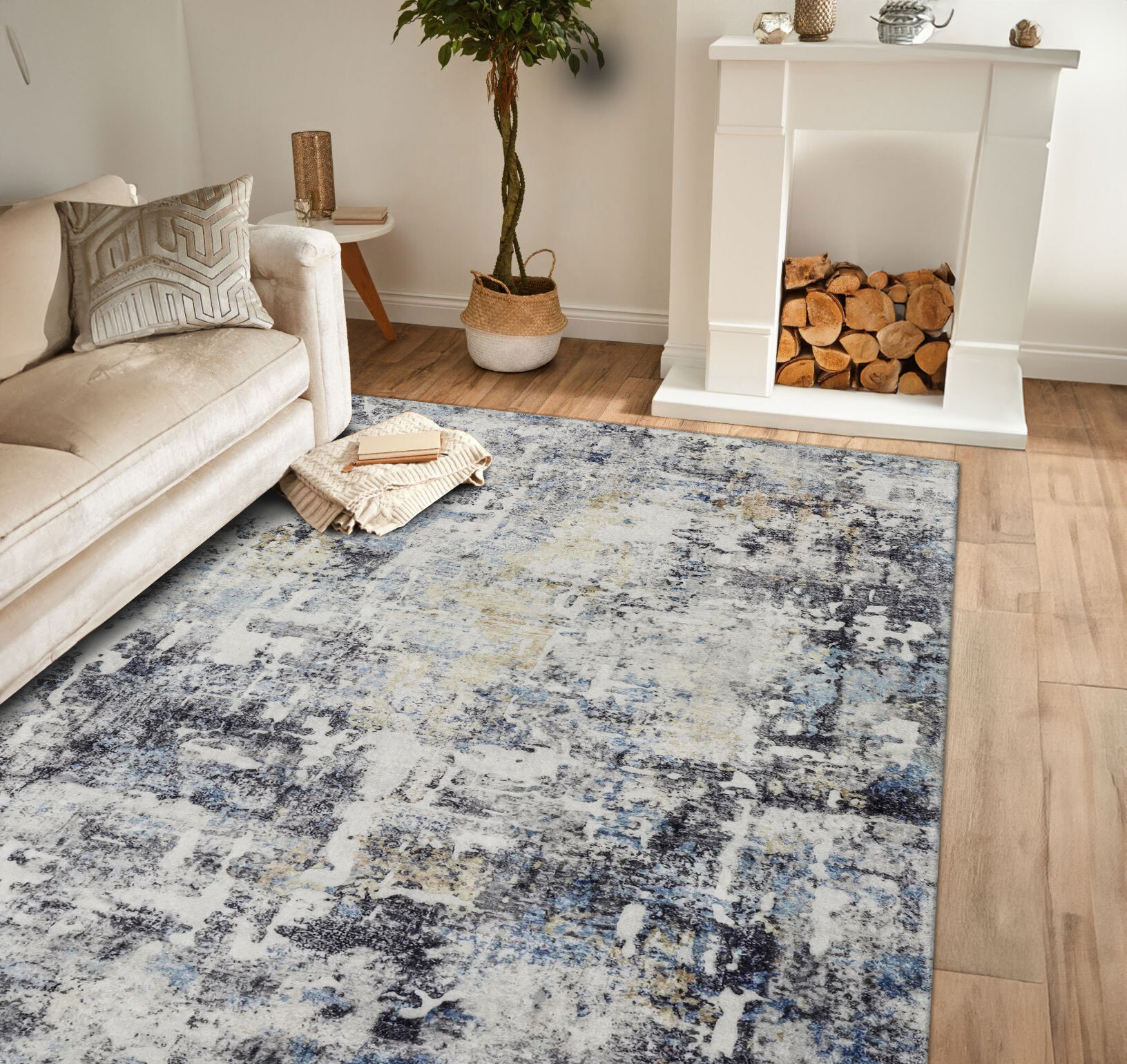 Cato Contemporary Abstract Rug