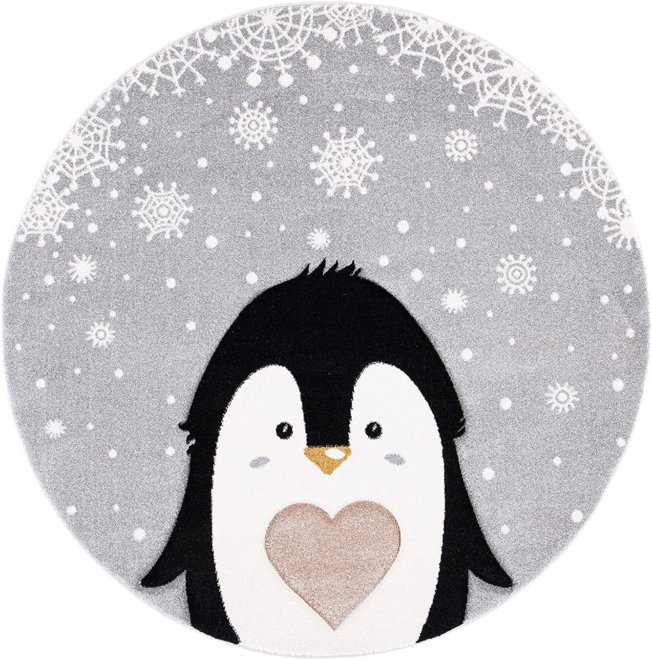 Charlie Carved Penguin Kids Rug