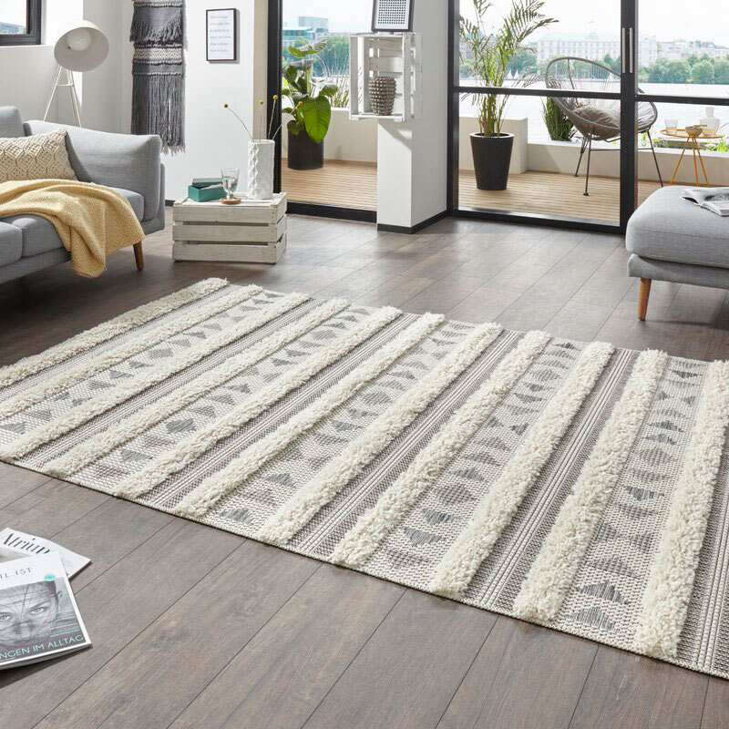 Evan Geometric Multi Texture Rug