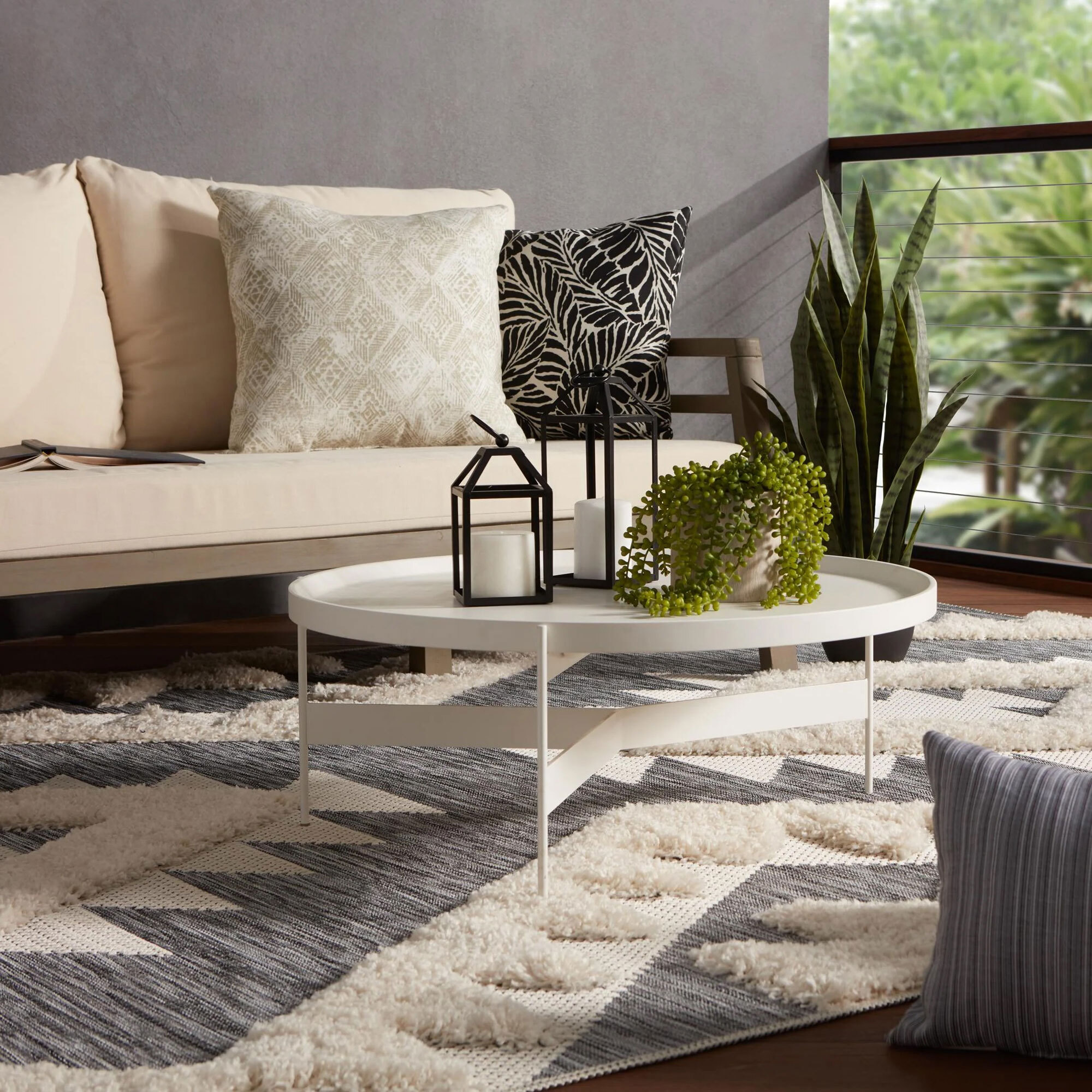 Evan Diamond Multi Textured Rug