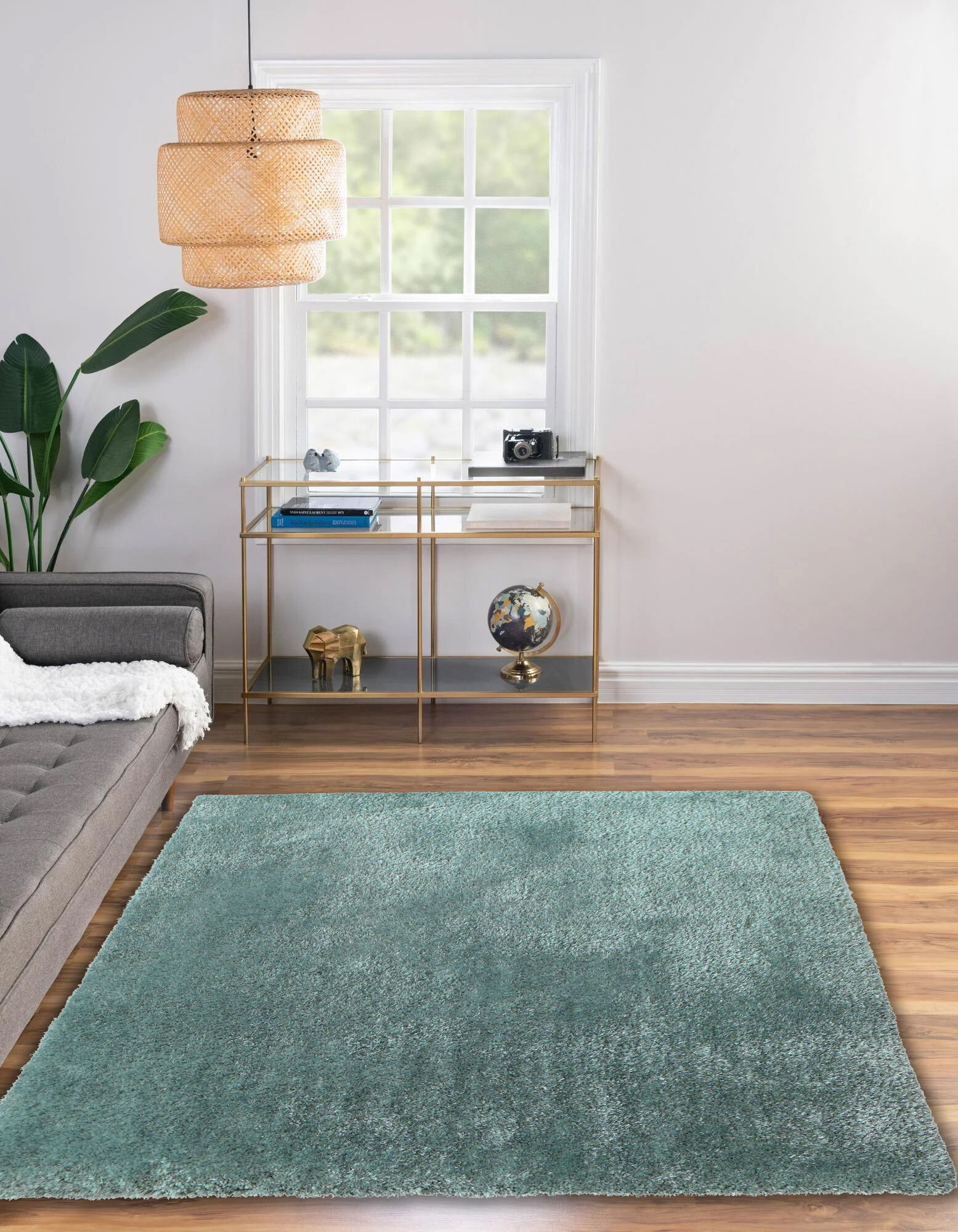 Luxe Thick Plain Shaggy Rug