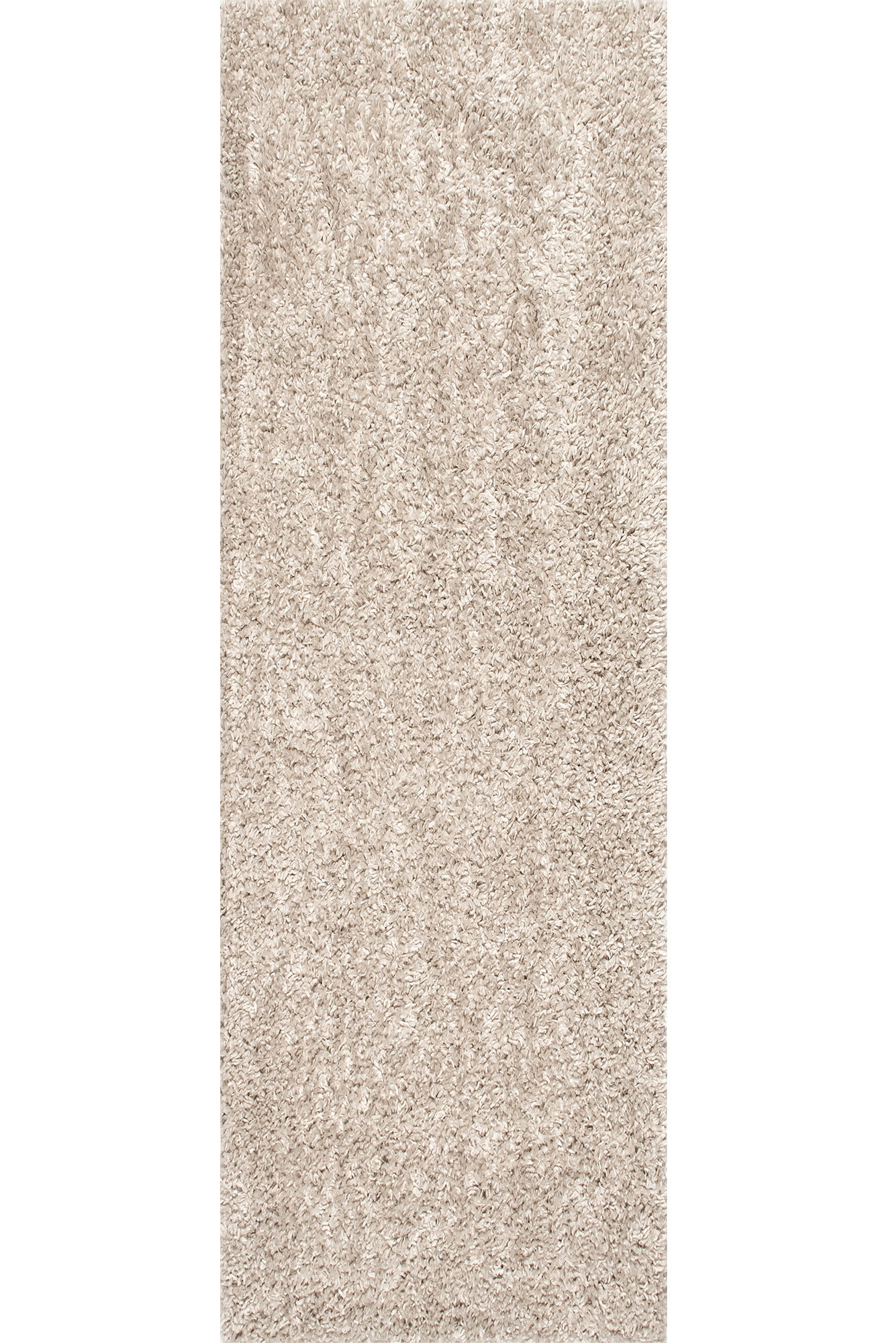 Luis Plain Beige Shaggy Rug