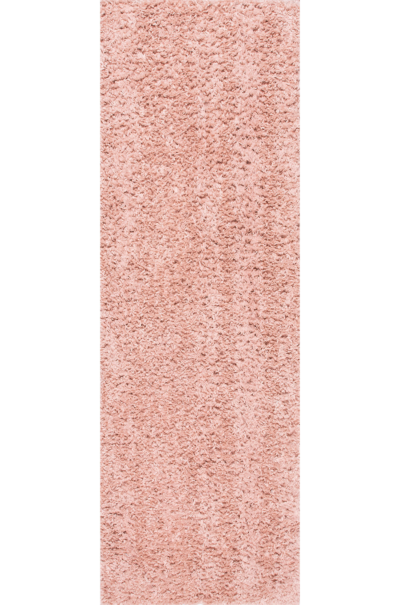 Luis Plain Pink Shaggy Rug