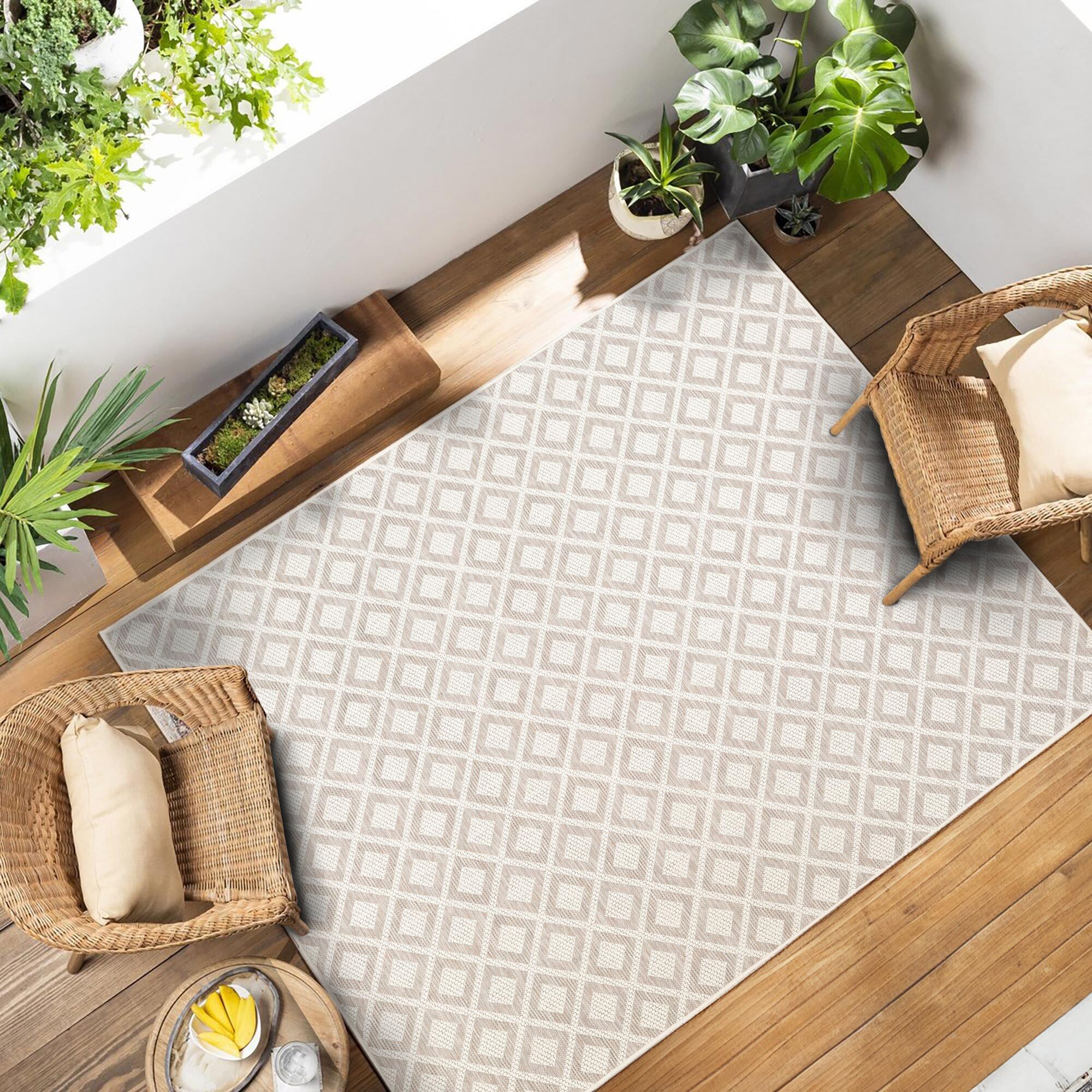 Mateo Geometric Flatweave Rug