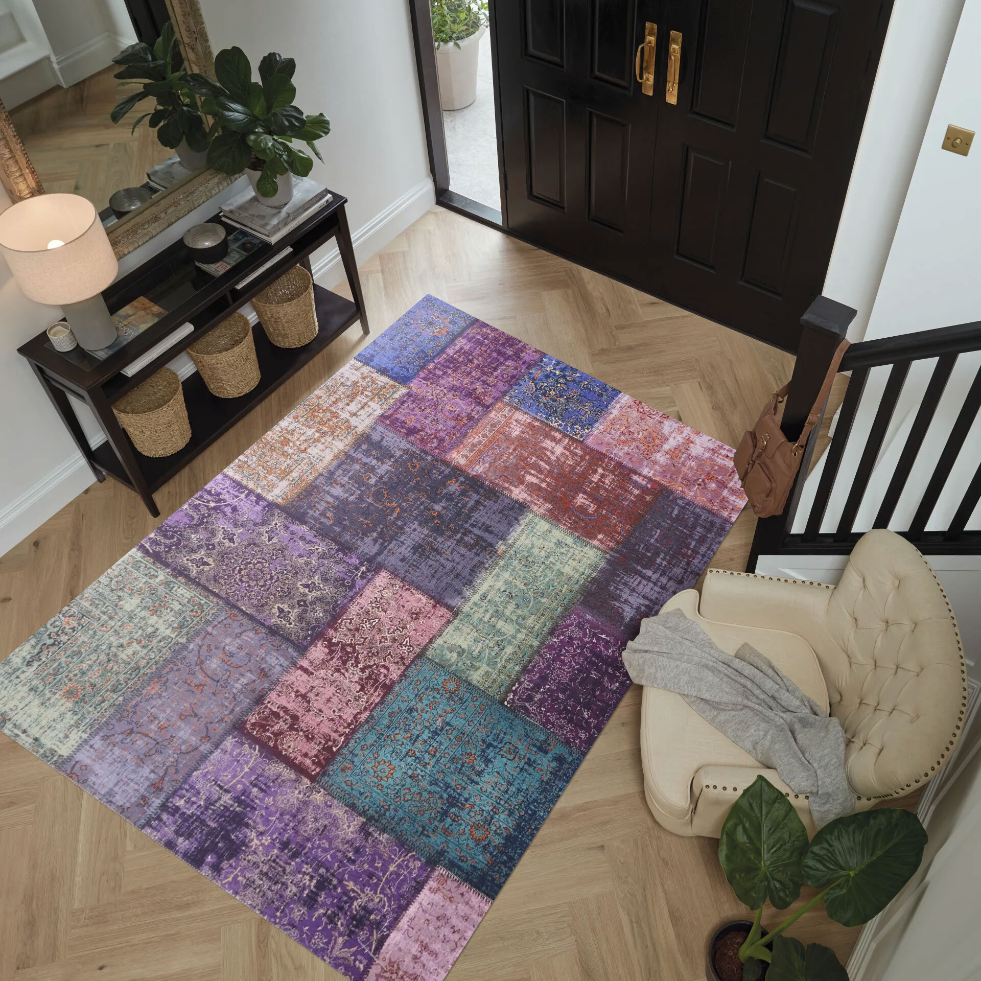 Noble Traditional Patchwork Rug 