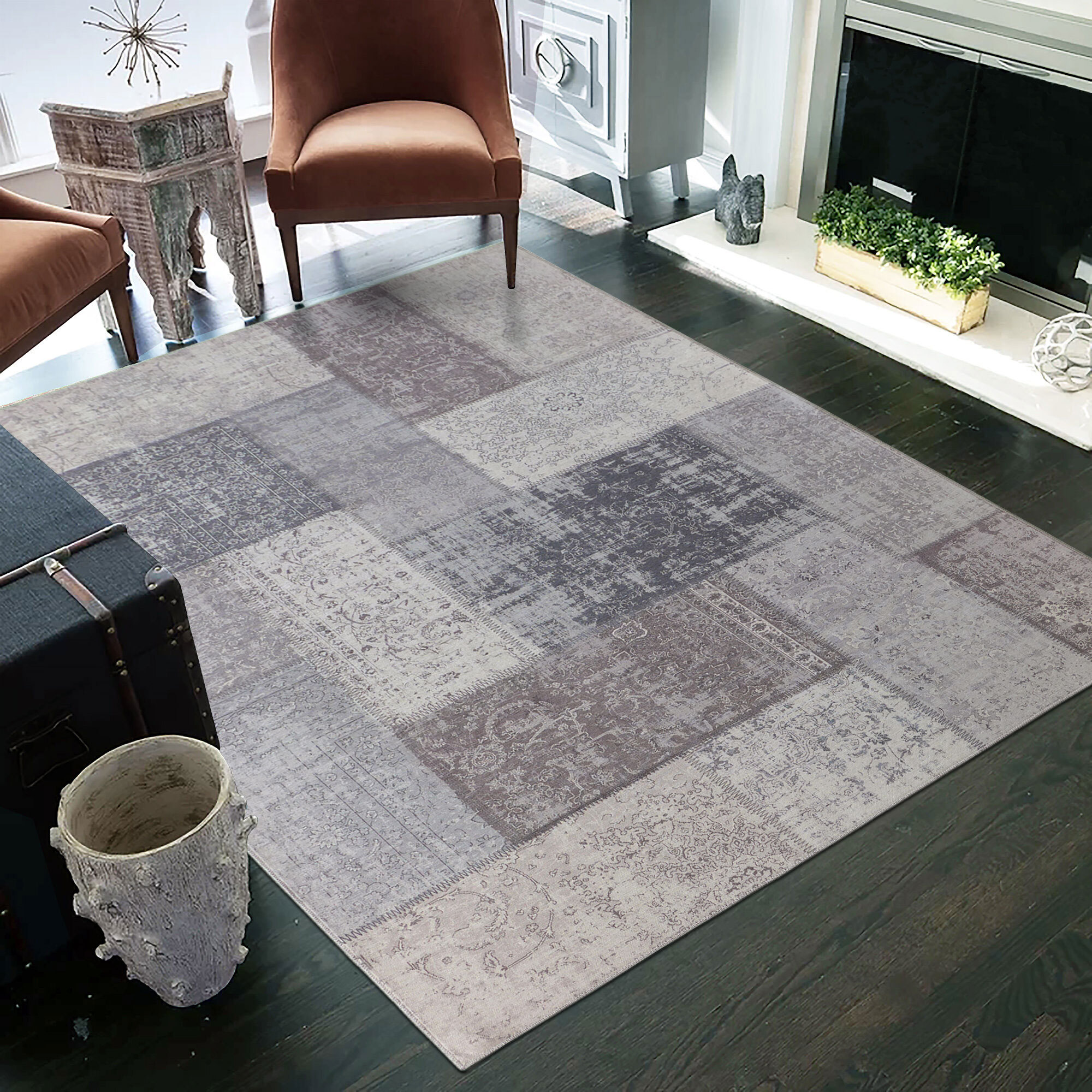 Noble Traditional Patchwork Rug 