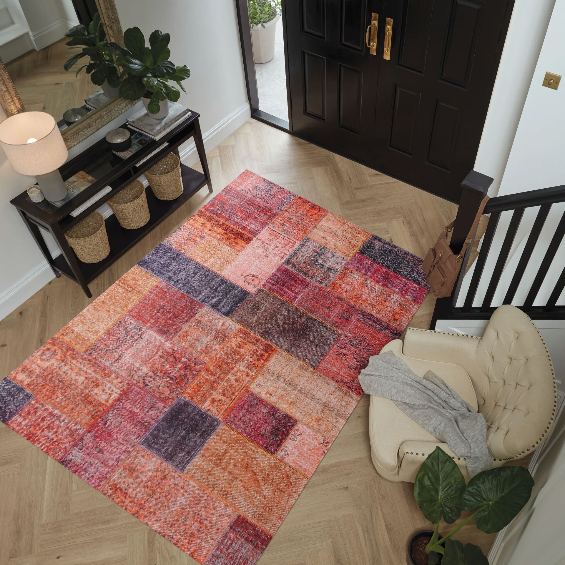 Noble Traditional Patchwork Rug 