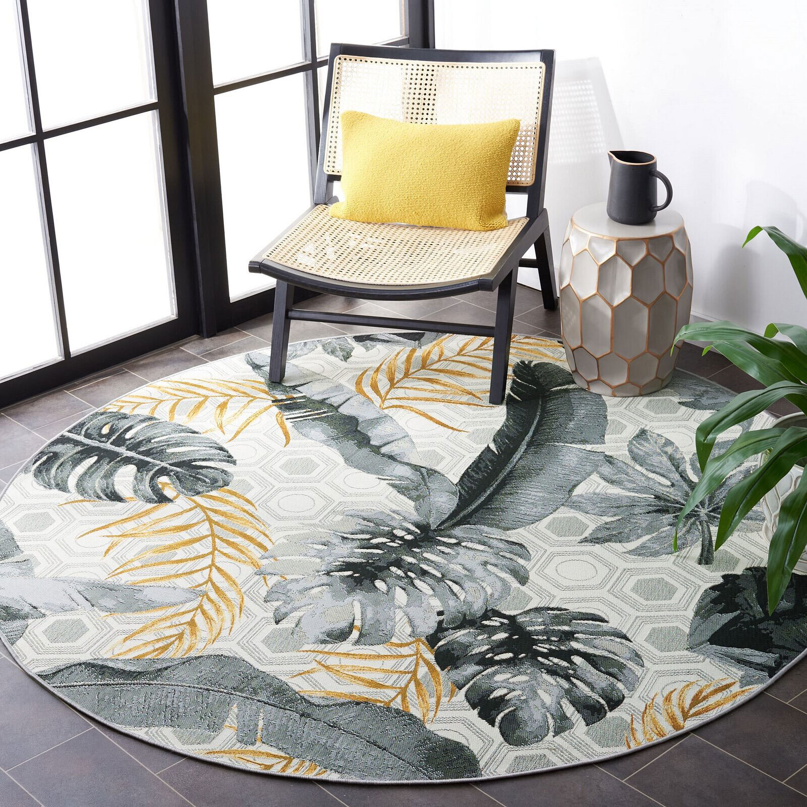 Sole Leaves Indoor & Outdoor Rug