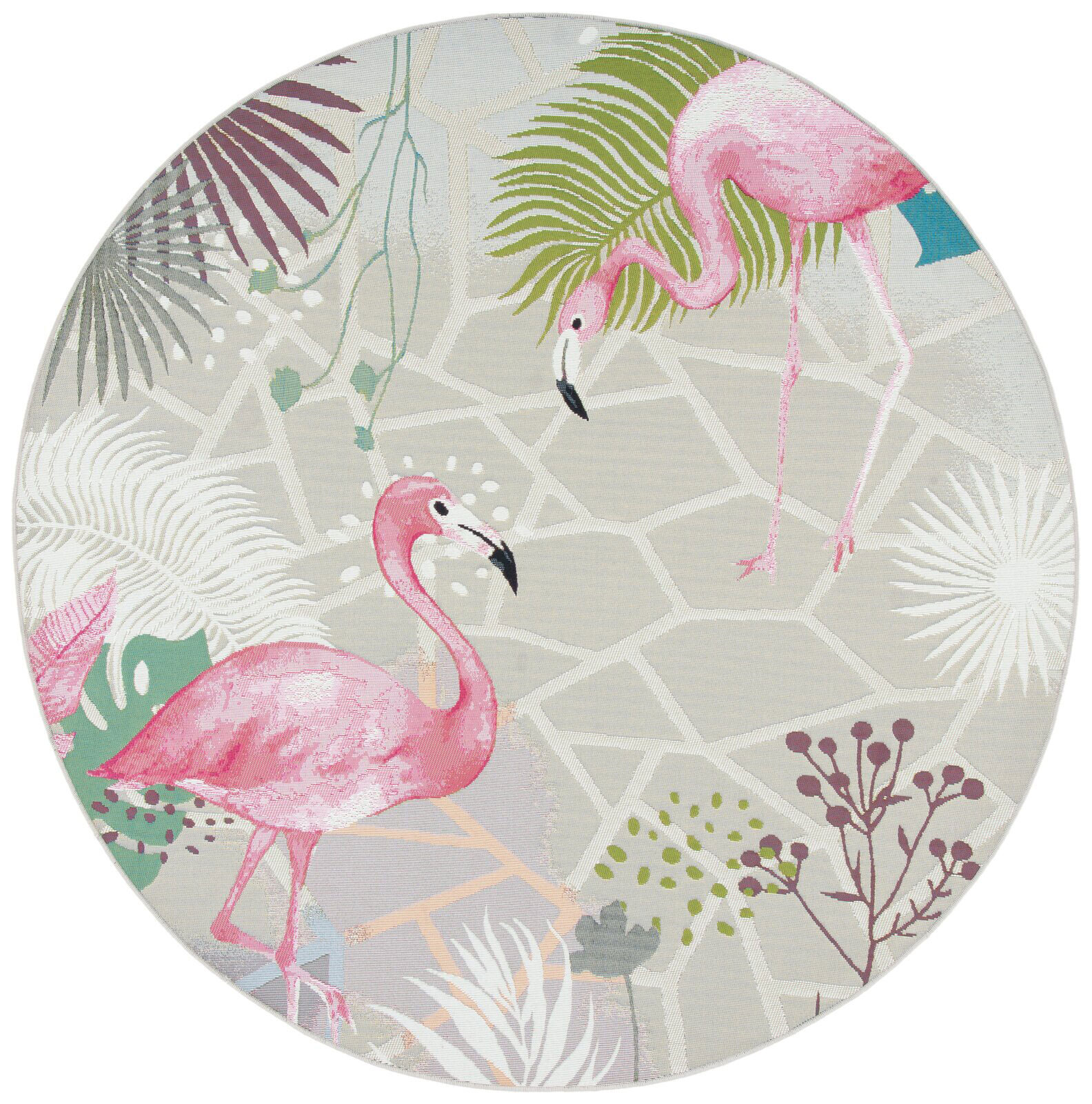 Sole Flamingo Tropical Picture Rug