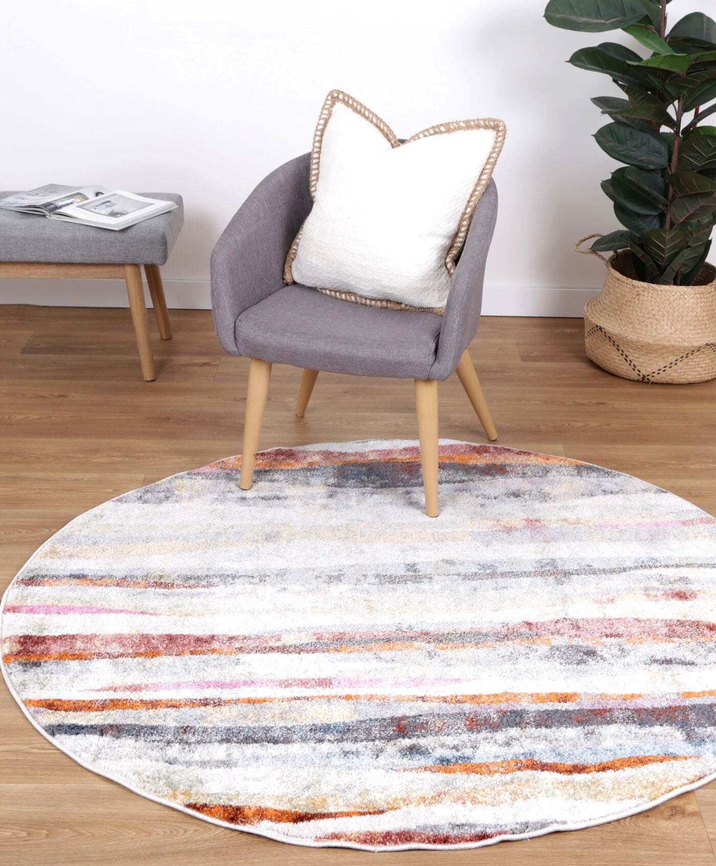 Suvi Modern Pastel Striped Rug