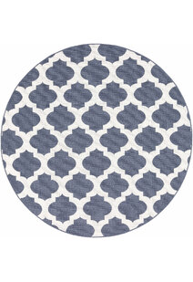 Ambient Blue Outdoor Trellis Rug