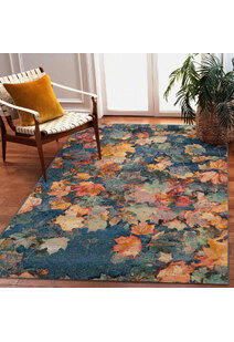 Aperto Floral Autumn Leaves Rug