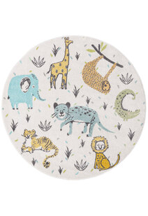 Candy Safari Animals Kids Rug