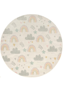 Candy Rainbow & Clouds Kids Rug