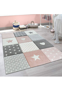 Charlie Hearts & Stars Kids Rug