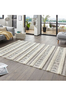 Evan Geometric Multi Texture Rug