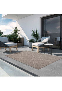 Mika Diamond Design Patio Rug