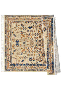 Opal Traditional Floral Border Rug