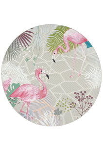 Sole Flamingo Tropical Picture Rug