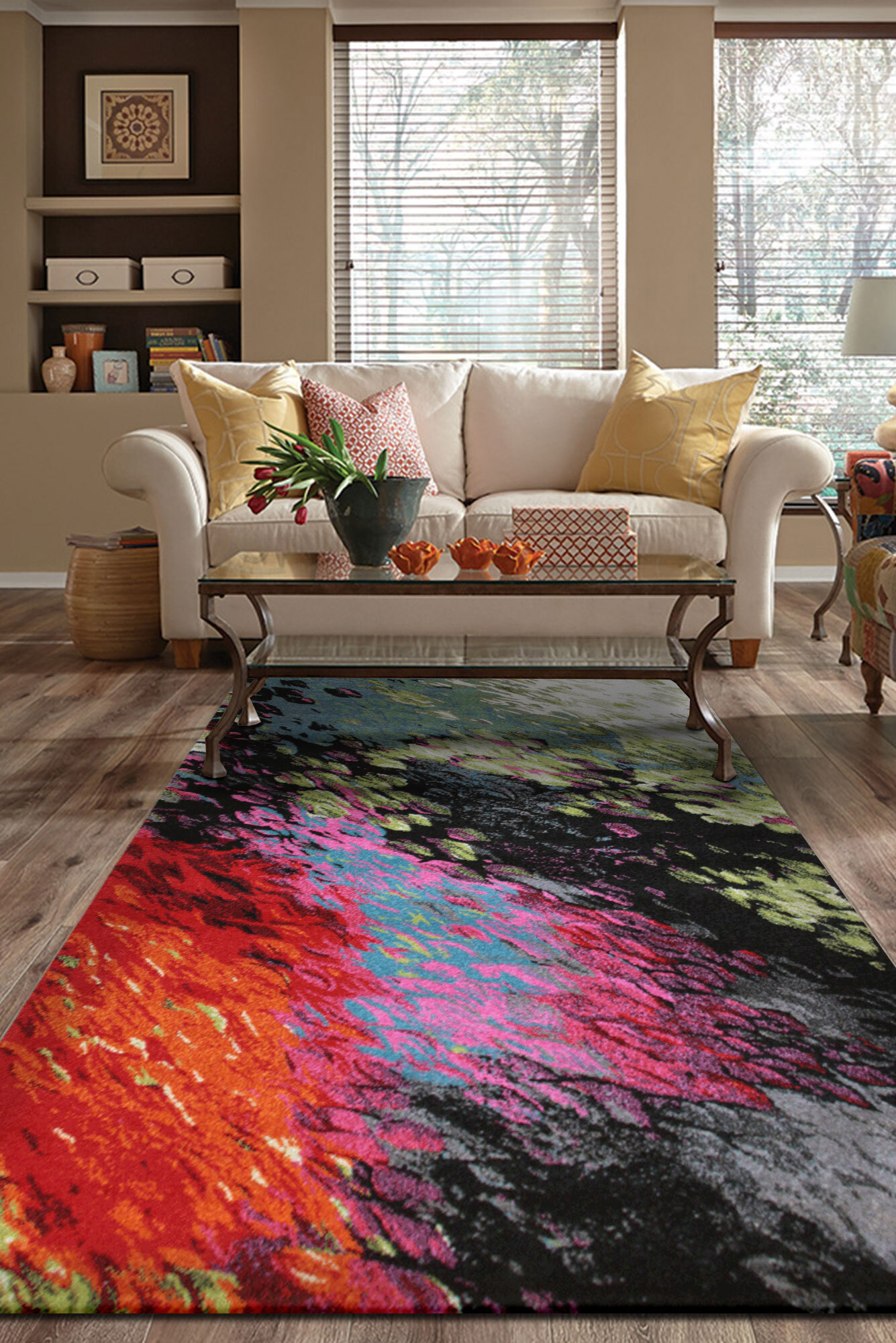 Adobe Modern Abstract Rug(Size 380 x 280cm)