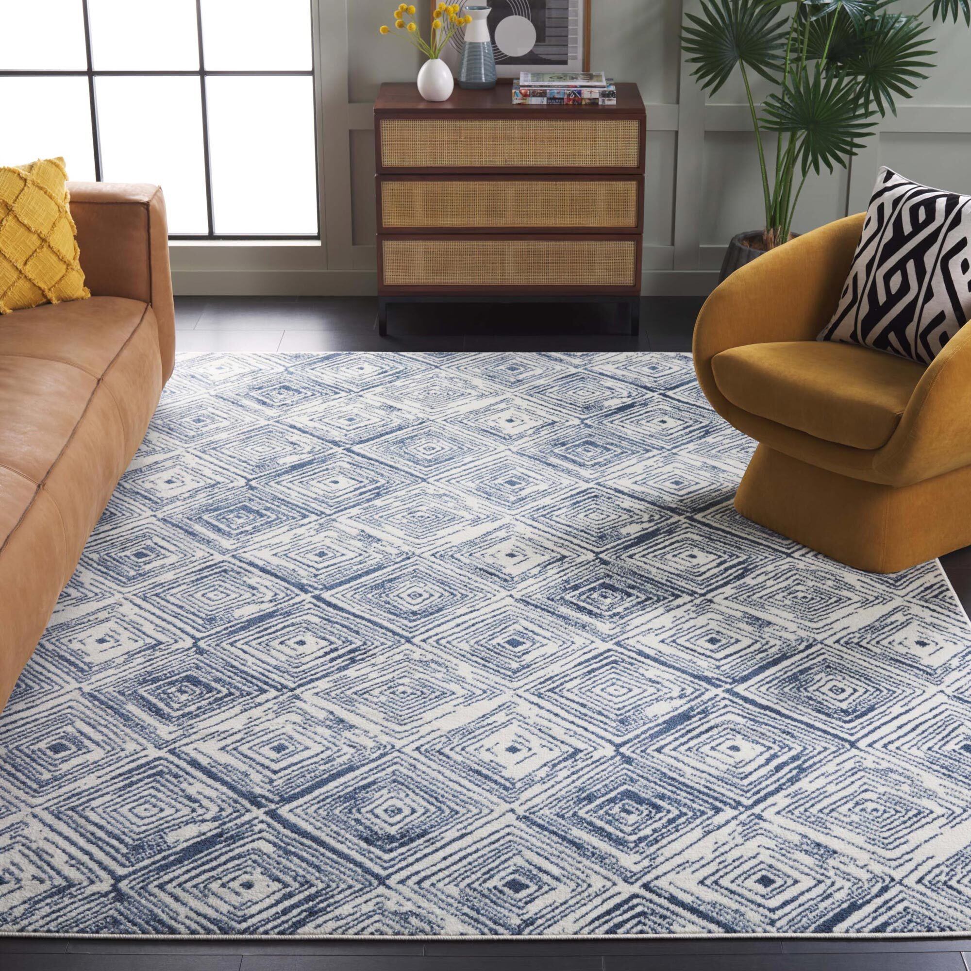 Alfa Diamond Geometric Rug