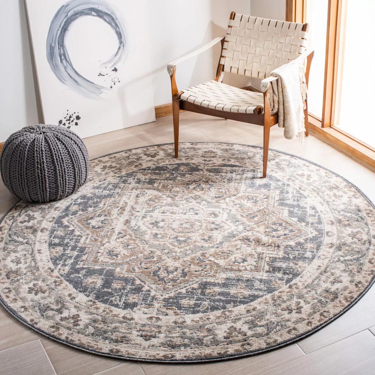 Alfa Traditional Medallion Rug