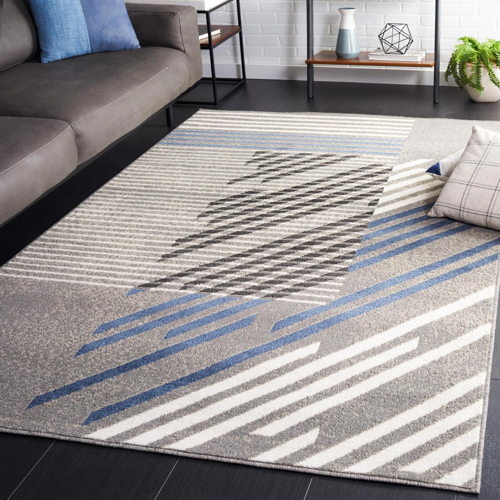 Alfa Modern Striped Rug