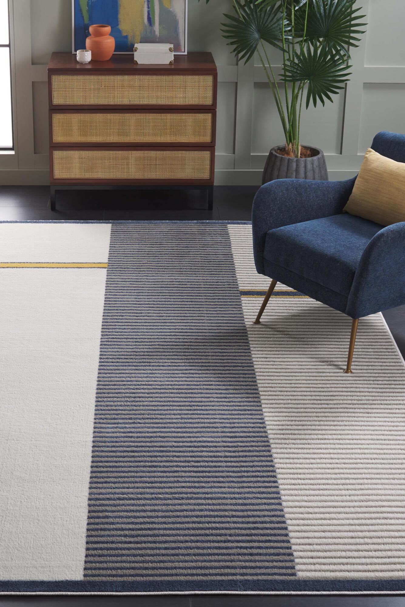 Alfa Modern Striped Rug(Size 230 x 160cm)