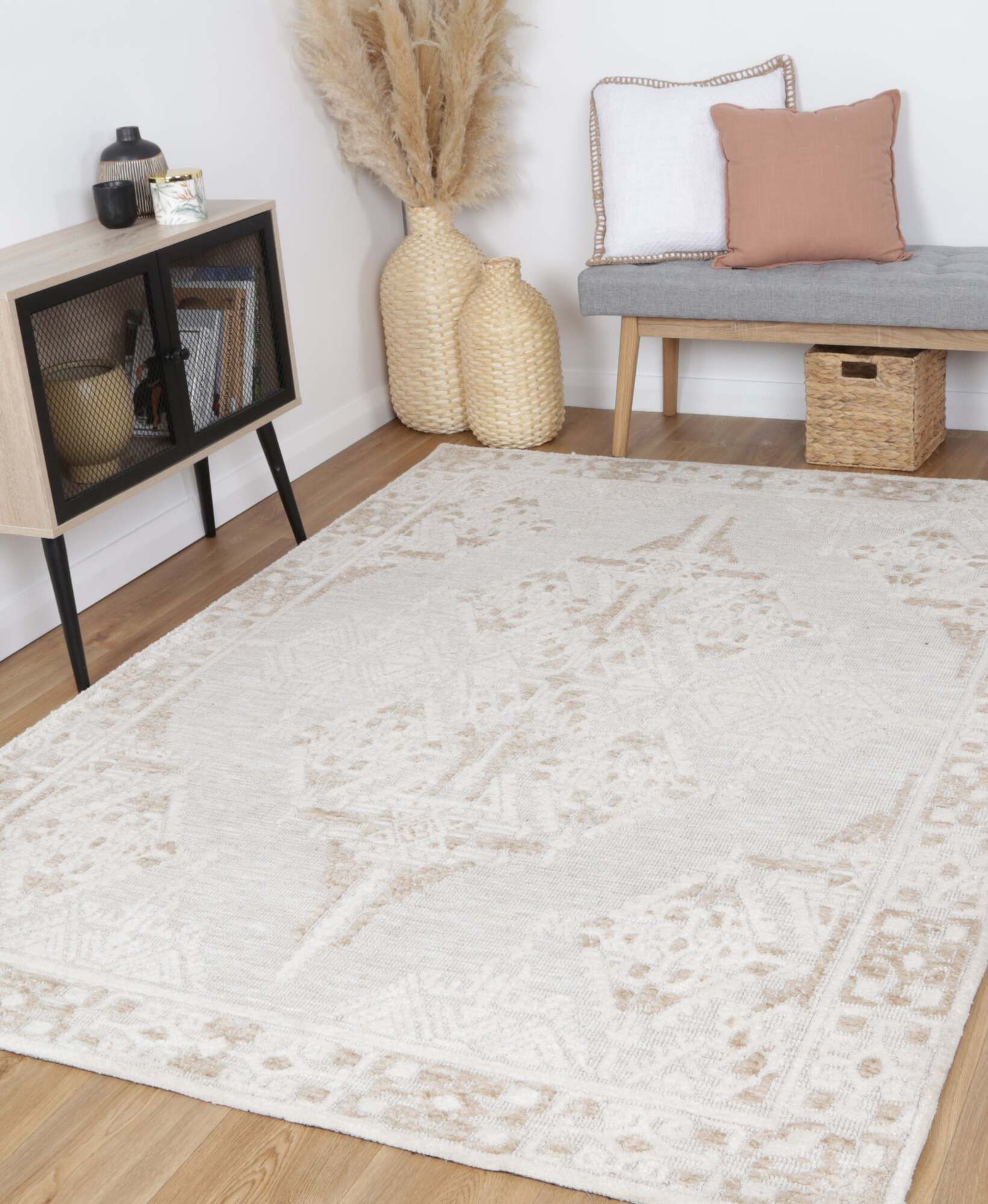 Amir Medallion Flatweave Rug(Size 230 x 160cm)