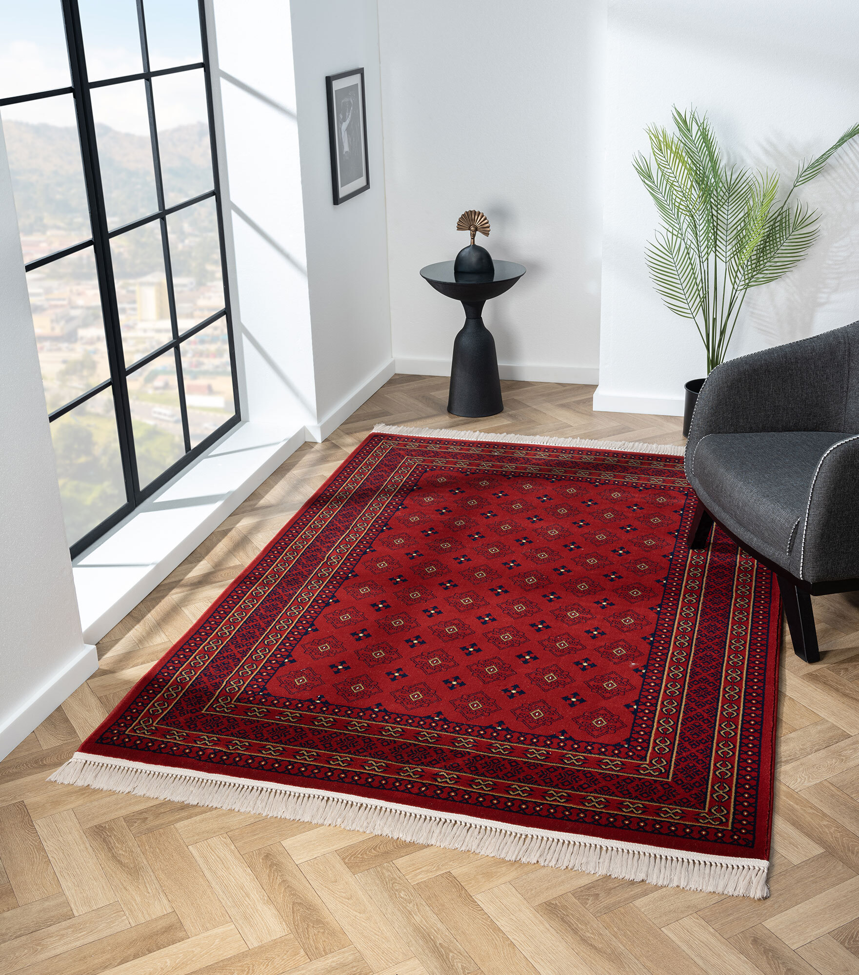 Turkomen Classic Geometric Rug