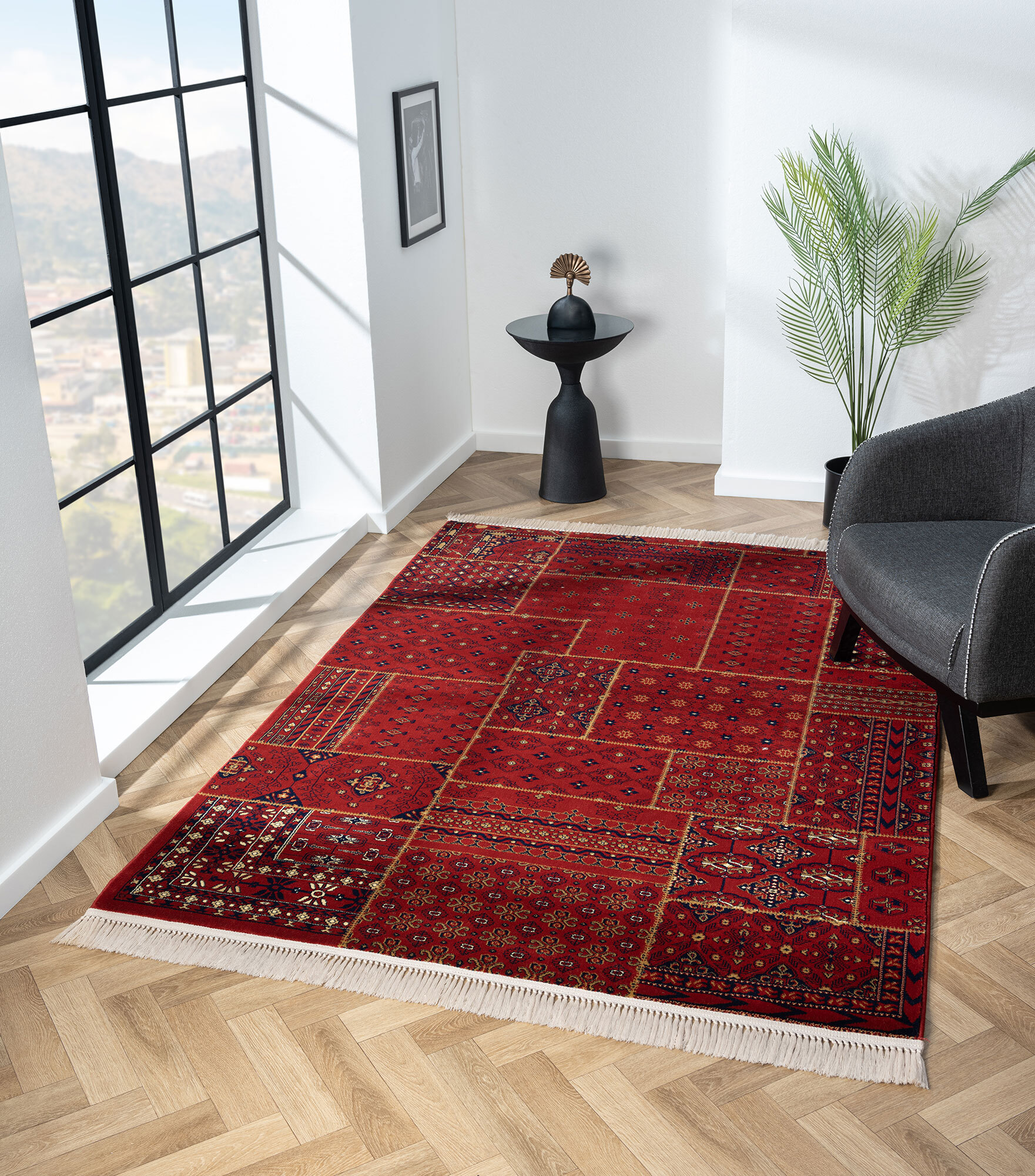 Turkomen Classic Patchwork Rug