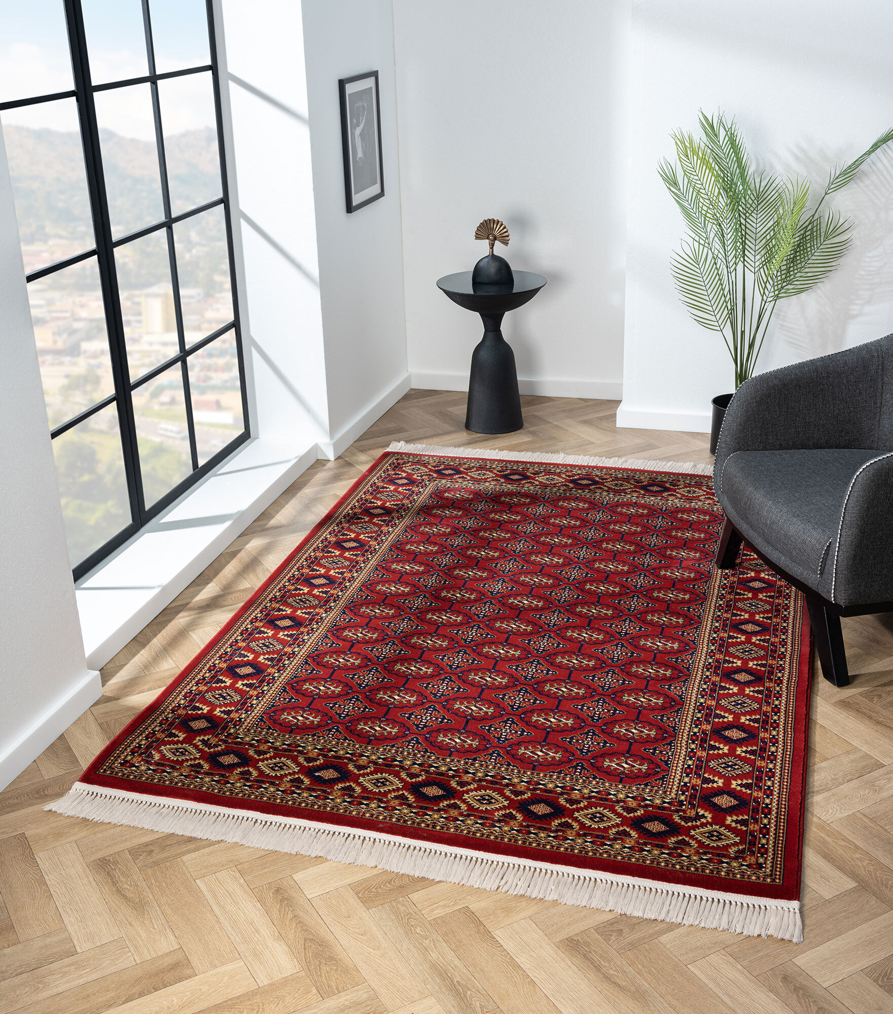 Turkomen Classic Geometric Rug