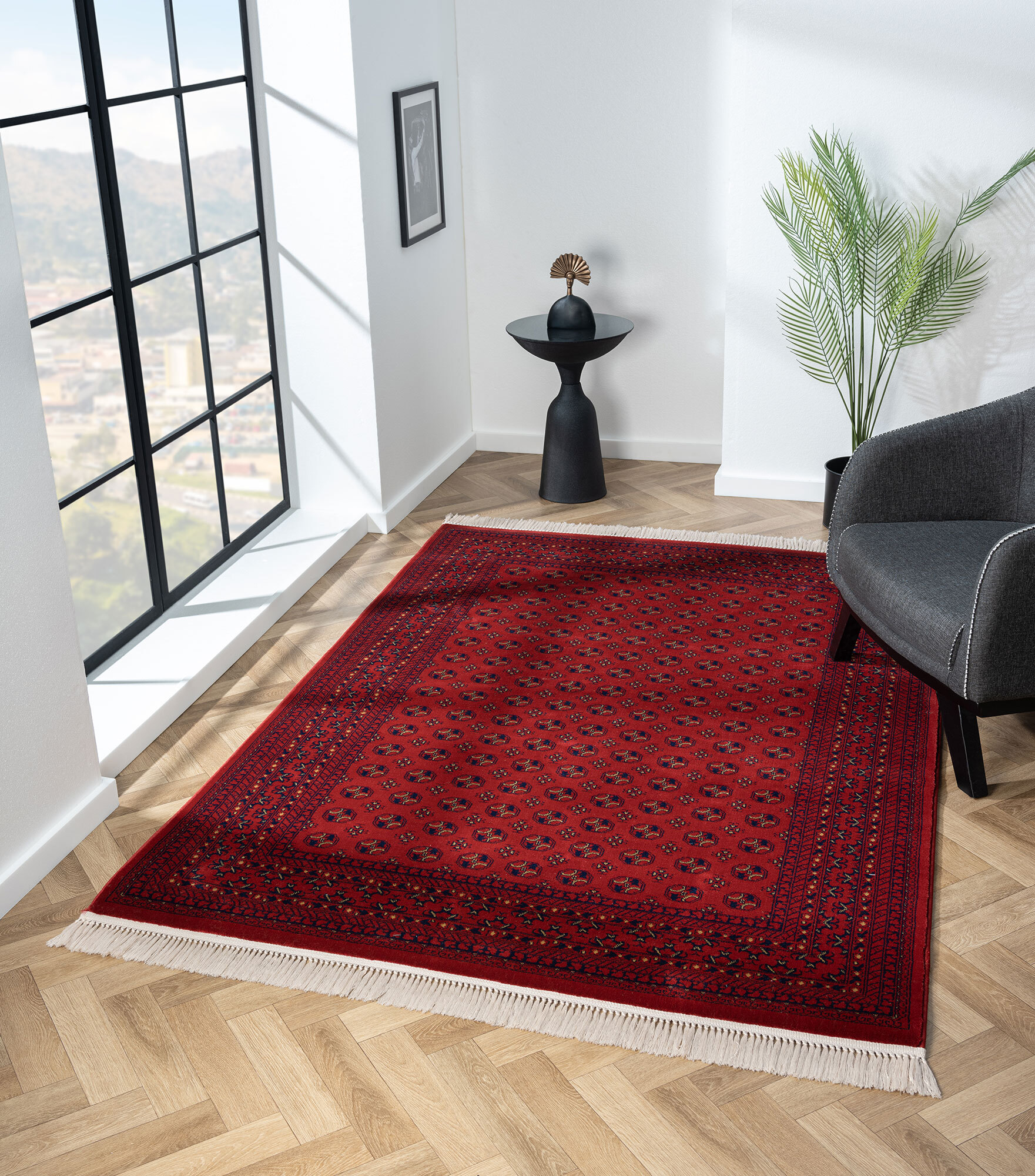 Turkomen Classic Geometric Rug