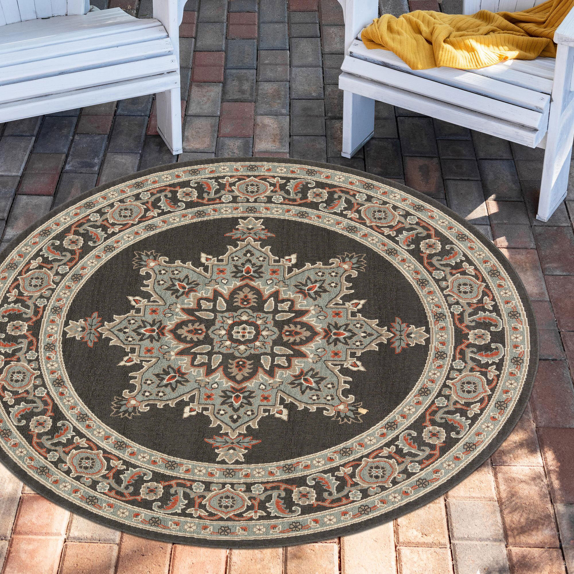 Ambient Brown Medallion Rug