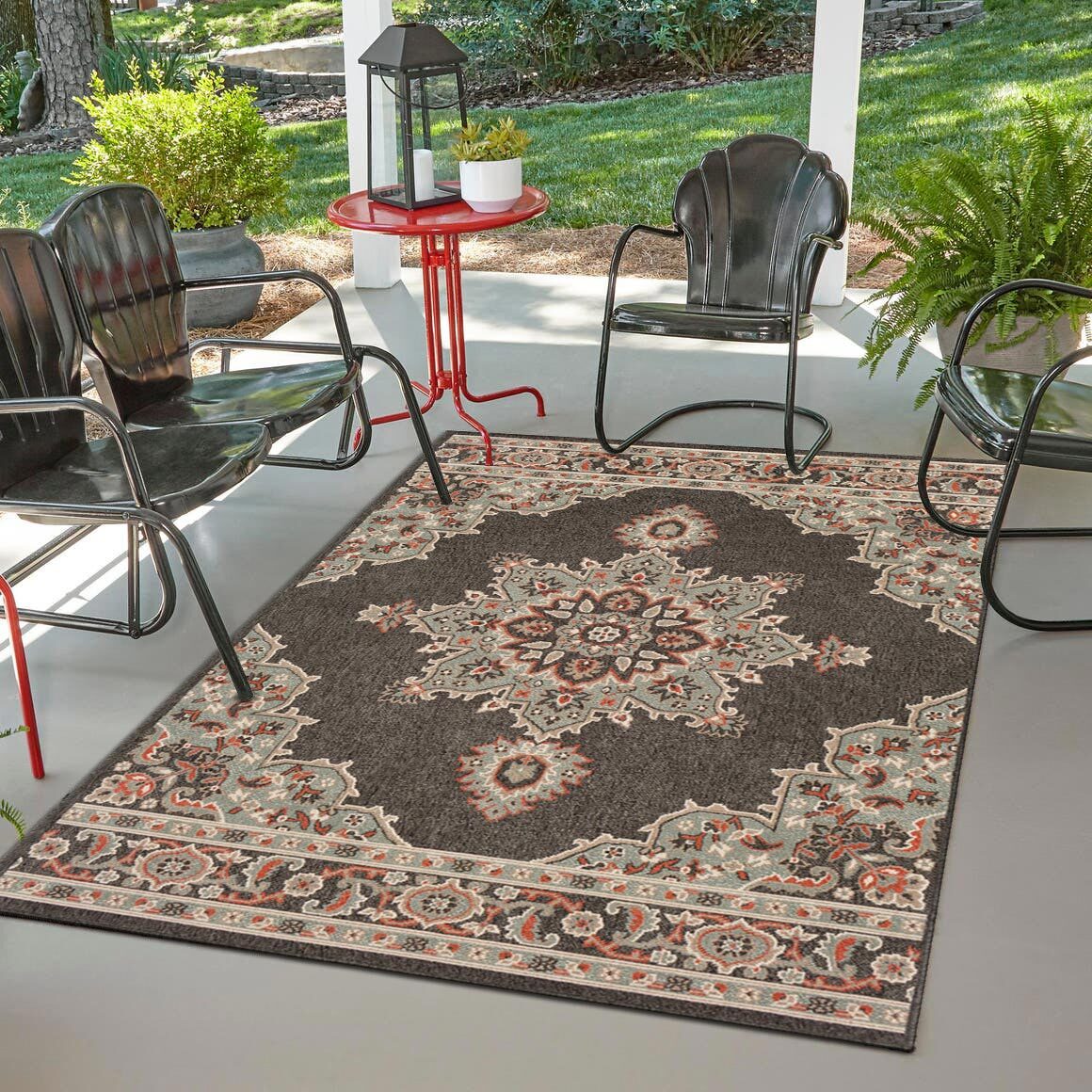 Ambient Brown Medallion Rug