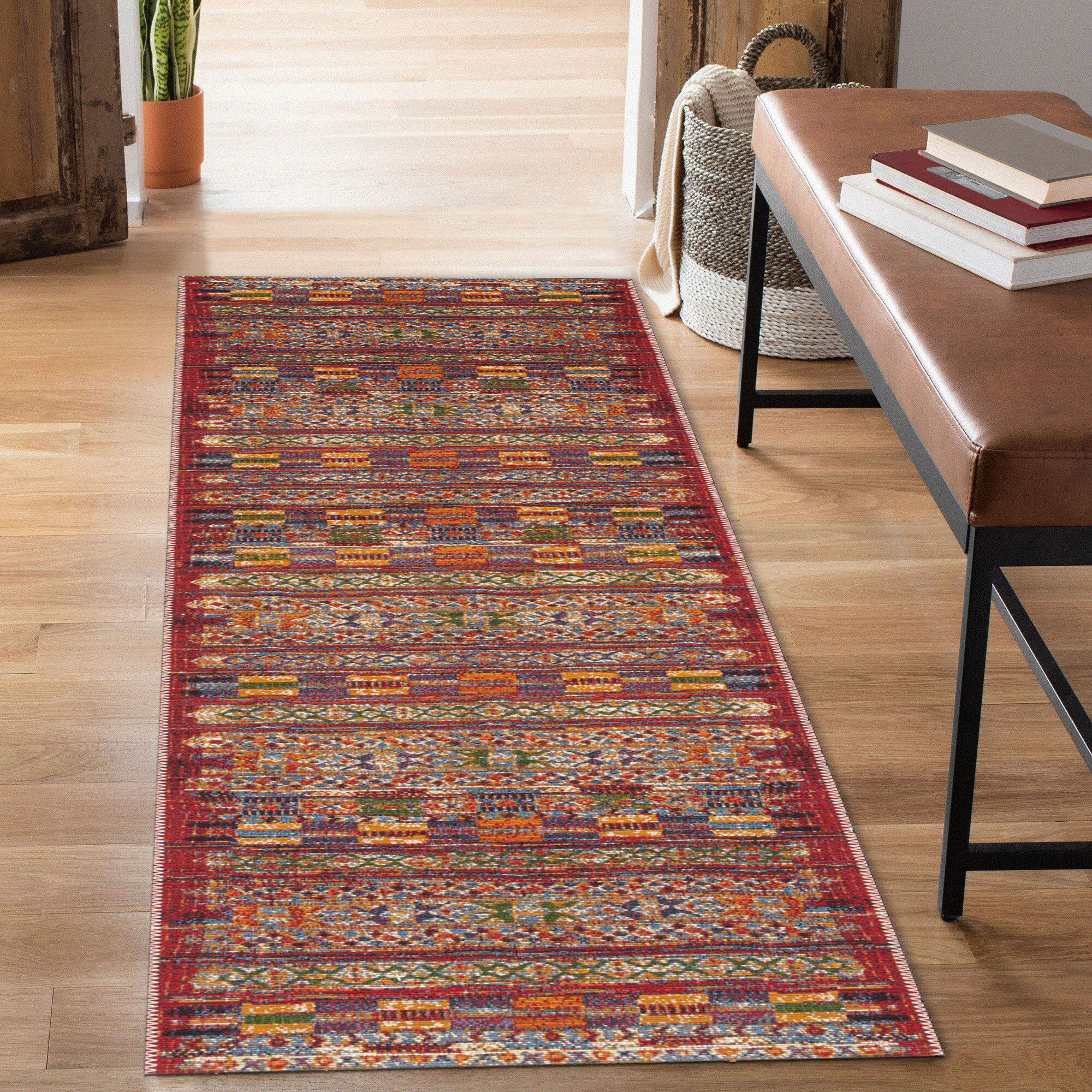 Aperto Geometric Flatweave Rug