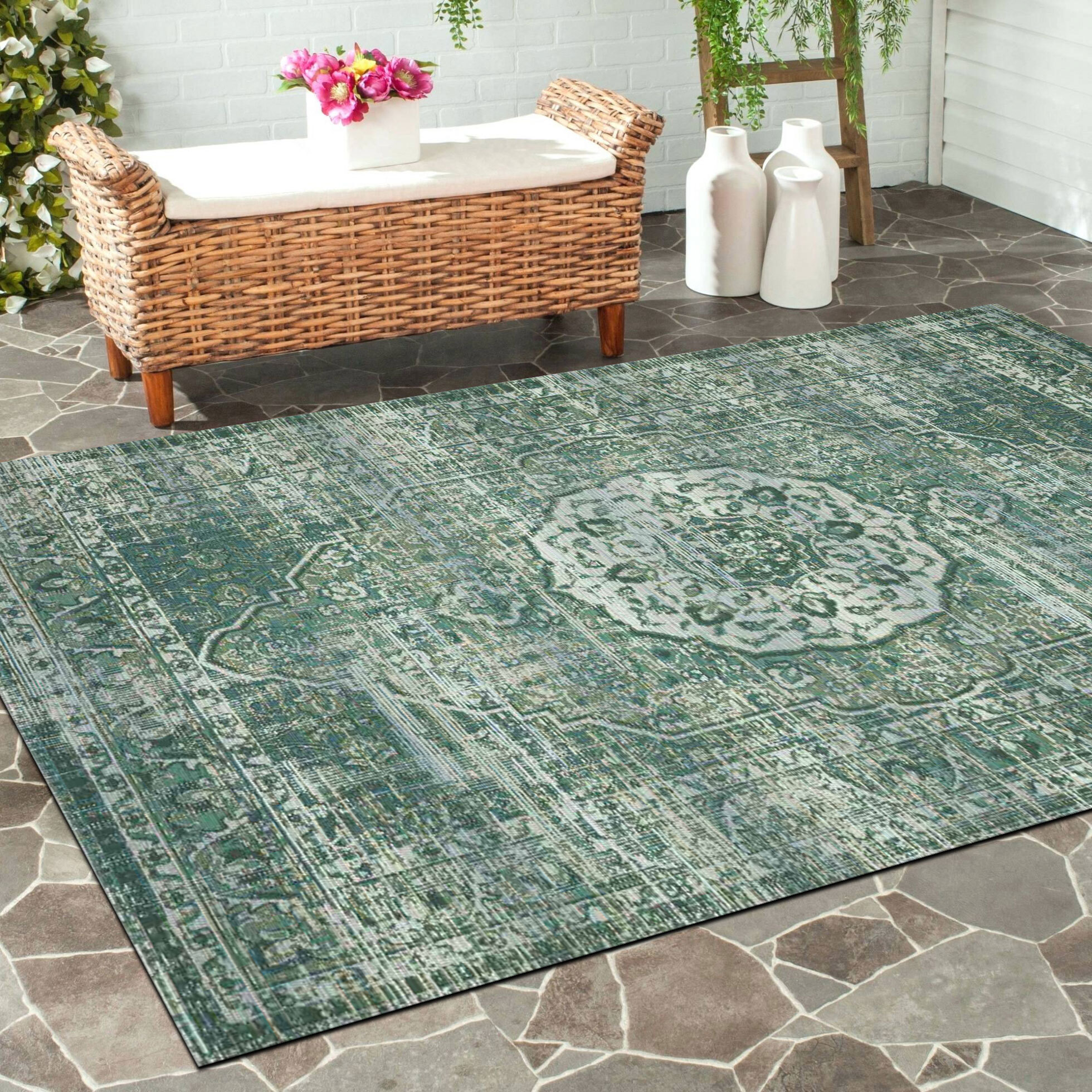 Aperto Medallion Flatweave Rug