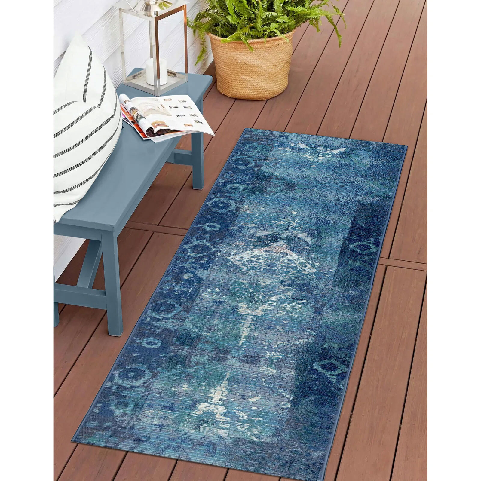 Aperto Transitional Blue Rug